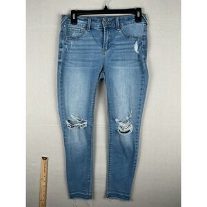 SoundStyle  Skinny Jeans Women's Size 4‎ Stretch Raw Hem